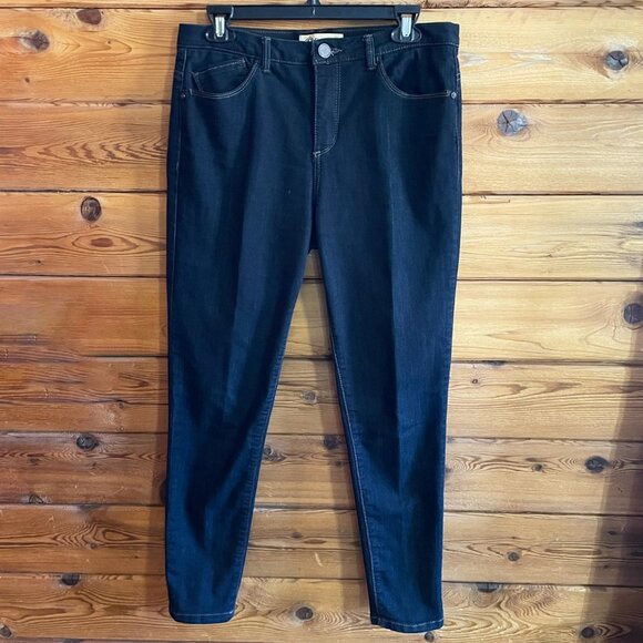 Democracy Ab Technology Jeans Skinny Dark Wash Size 10 Stretchy Denim Slimming - Picture 1 of 10